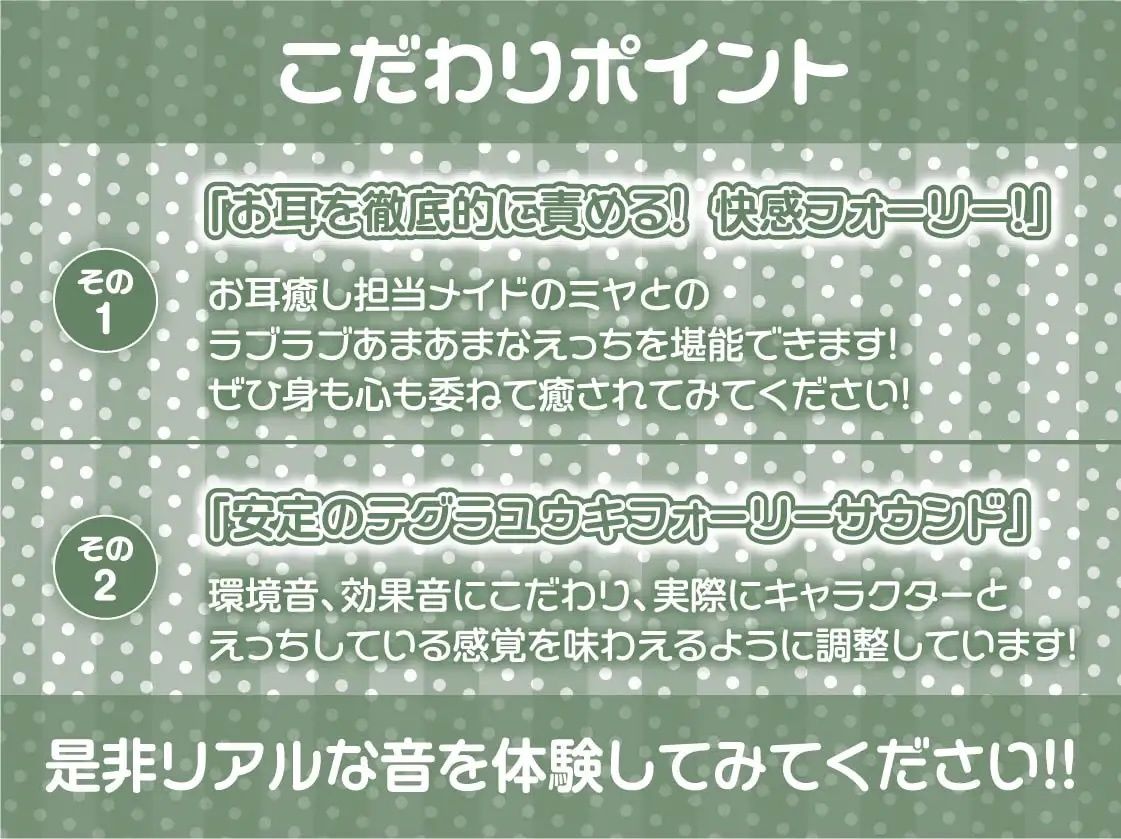 えちえちお耳担当メイドミヤさんに癒される！【フォーリーサウンド】 サンプル7ページ目