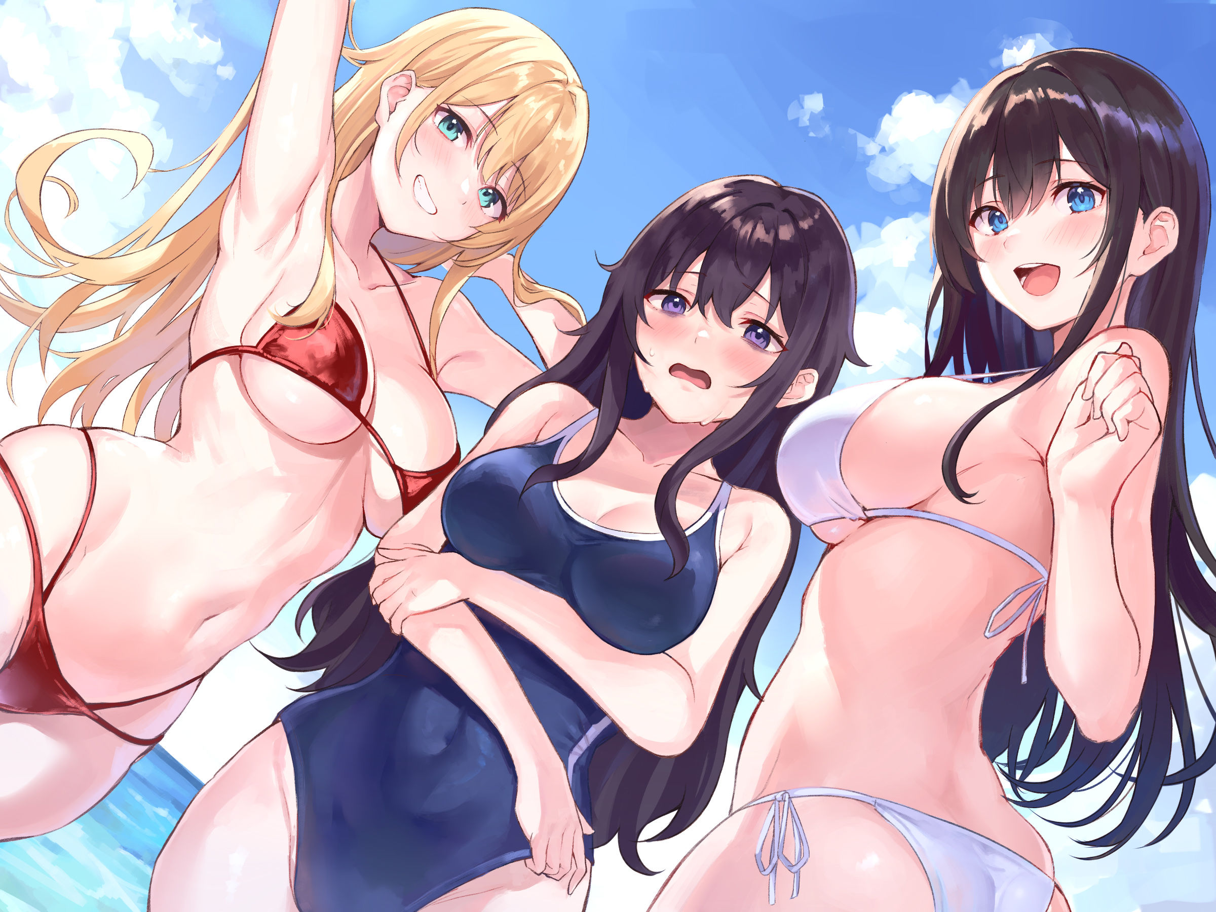 【全編4P耳舐め！！】エッチしまくり修学旅行☆ドスケベJK三人娘♪過去作ヒロイン勢ぞろい！！！ 【初見さんもOK♪】 サンプル8ページ目
