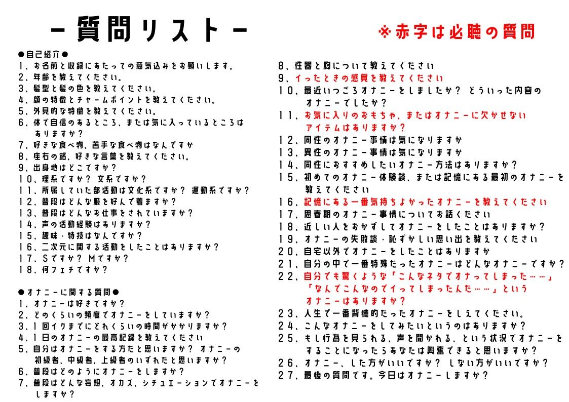 【同人声優】わたしのオナニー事情 No.12 天田れー【オナニーフリートーク】 サンプル5ページ目