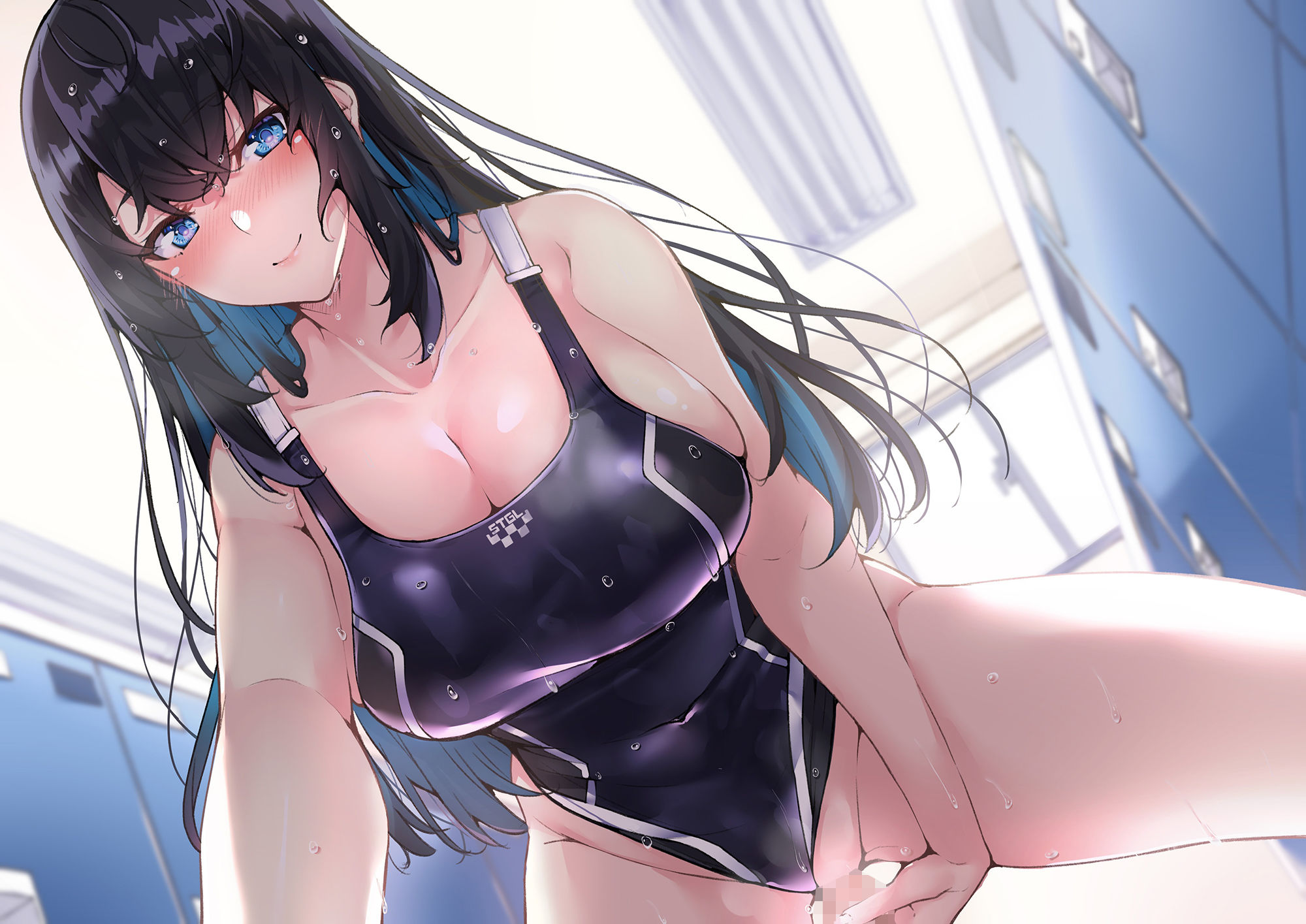 【KU100】練習中にエッチな目で見てたら先輩にバレてお仕置きされました サンプル1ページ目