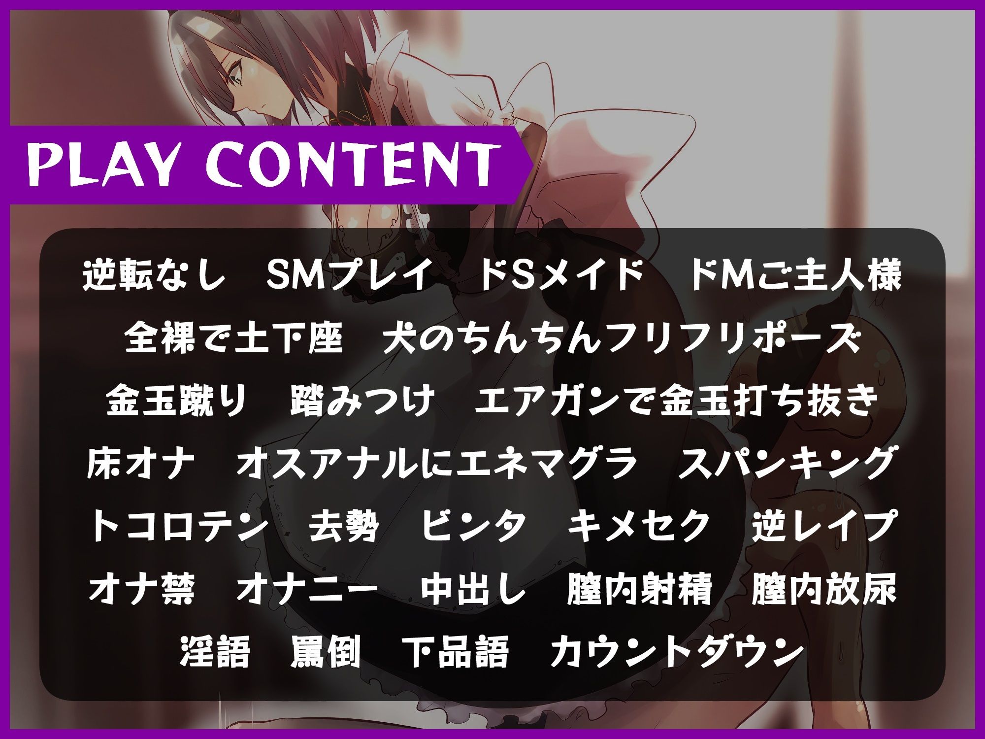 マゾザコご主人様とお仕置するメイド（逆転なし） サンプル3ページ目