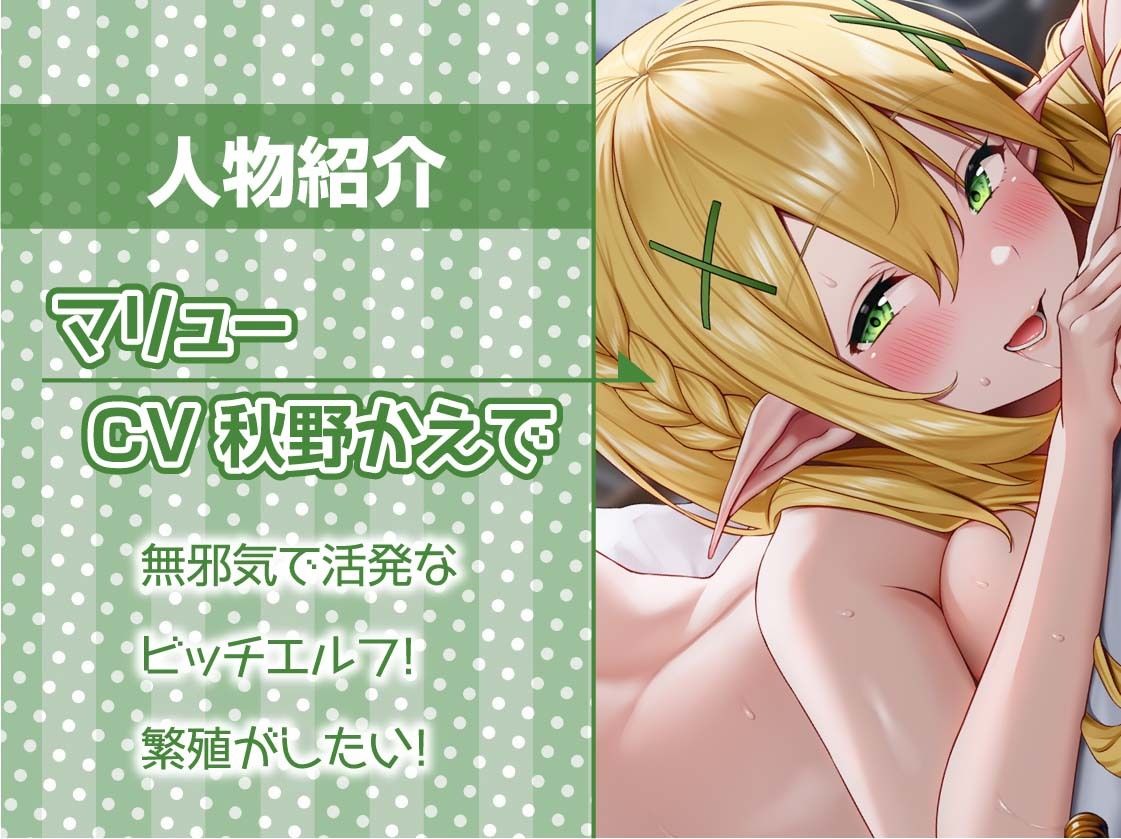 エルフちゃんは繁殖したい！〜ドスケベビッチエルフに種付け強要されちゃう〜【フォーリーサウンド】 サンプル5ページ目