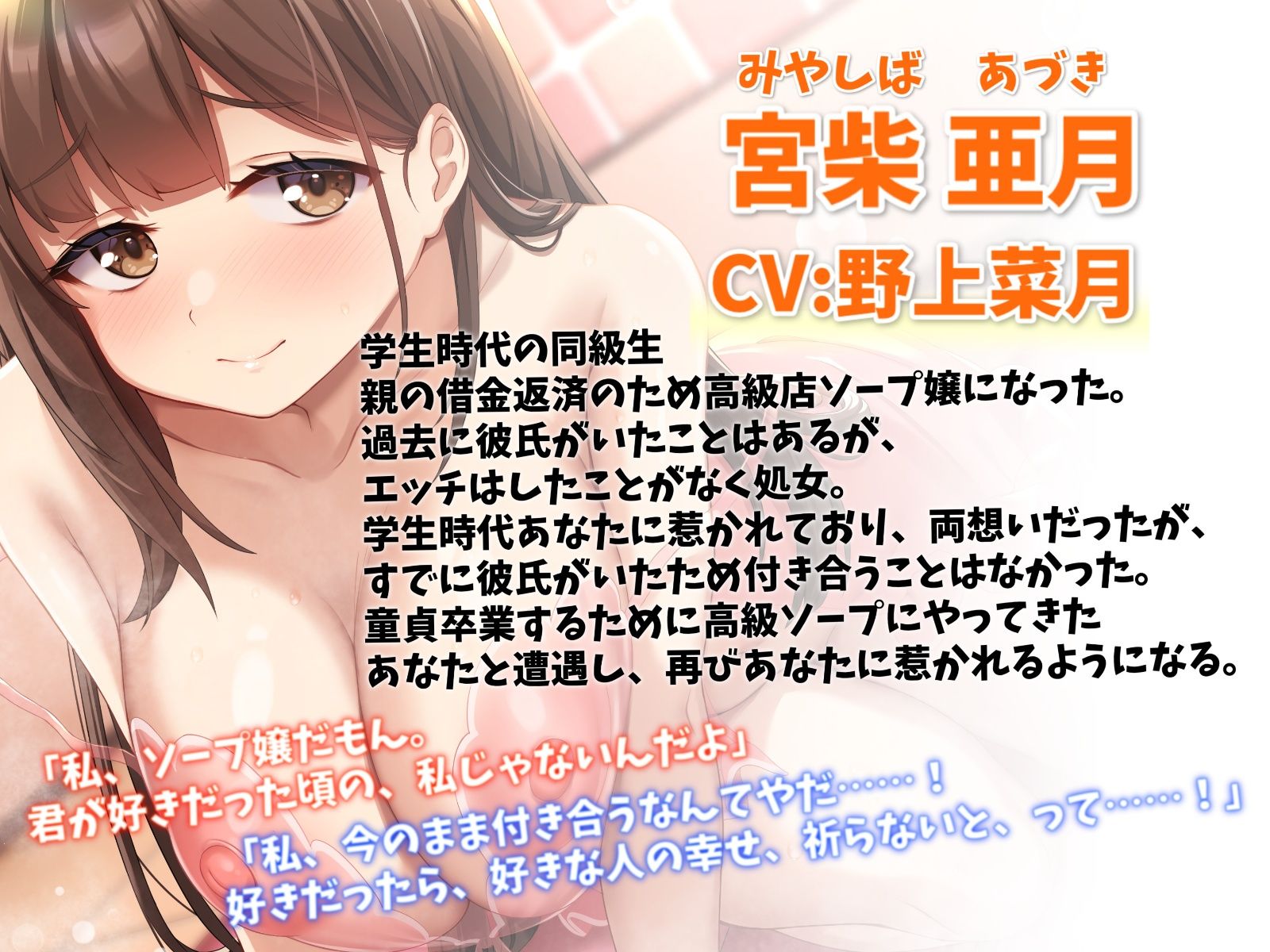 初恋の女の子がソープ嬢になっていたので救ってみた-君と出会ったのはきっと運命だよ【バイノーラル】 サンプル2ページ目