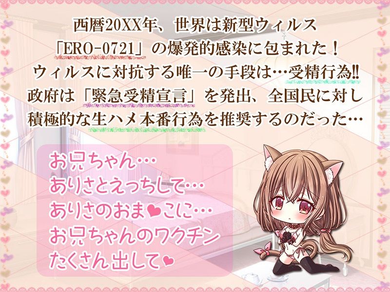 緊急受精宣言！！ お兄ちゃん！ ワクチン早くナカに出してぇ♪【KU100バイノーラル】 サンプル2ページ目