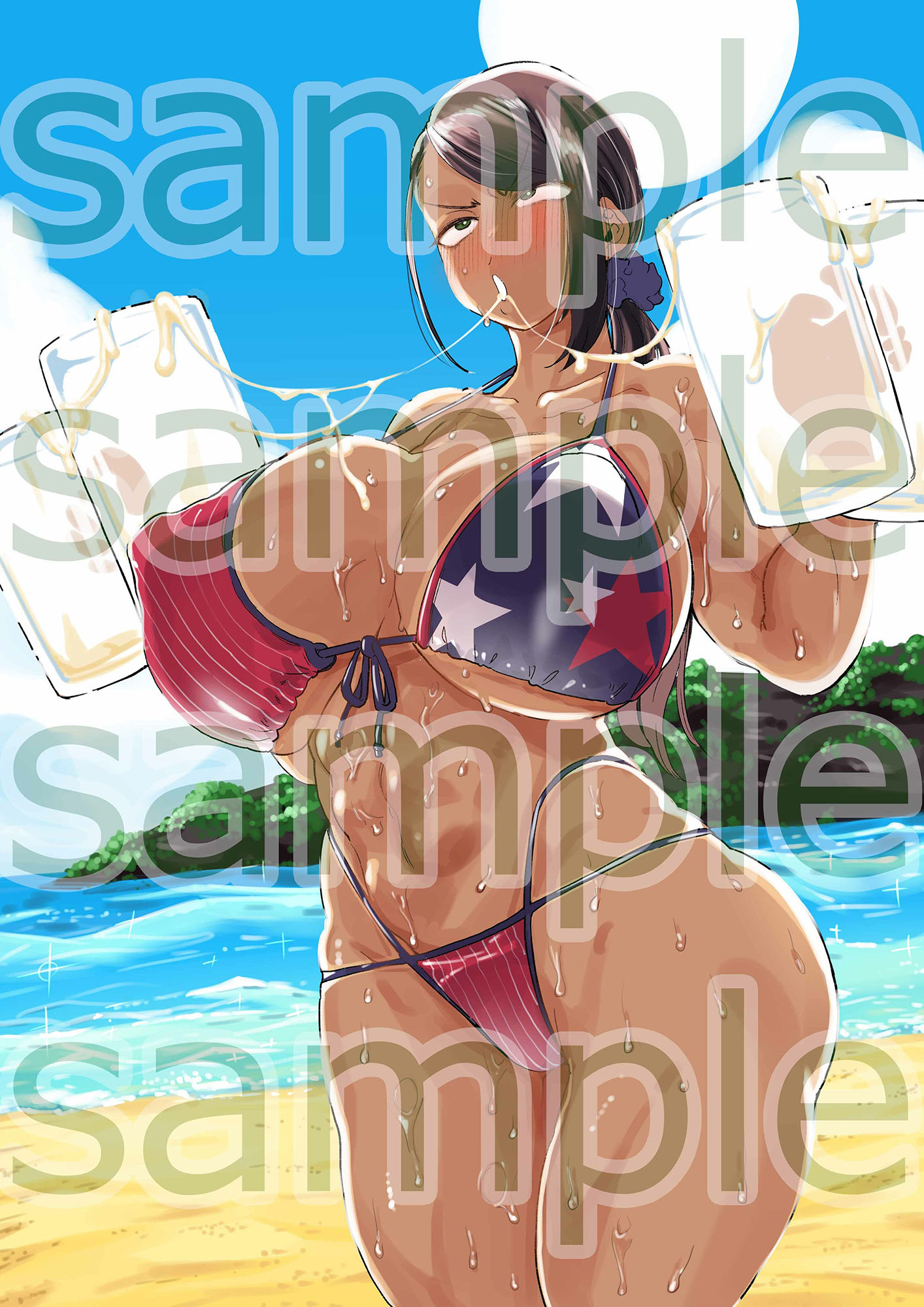 軍曹のザーメンパラダイス！ さま〜ばゲェェェェェップ！しょんっ！！ サンプル4ページ目