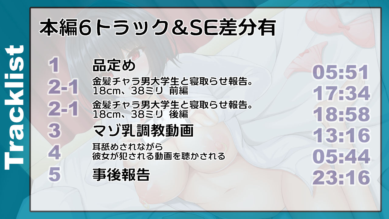 【バイノーラル寝取らせ報告】彼女は僕のために‘他の男’とセックスする サンプル4ページ目