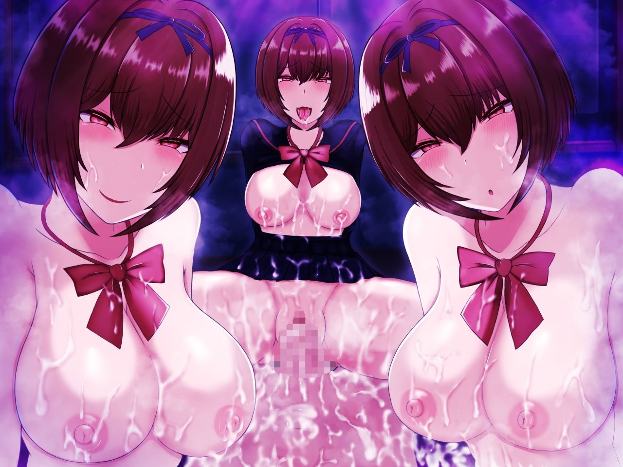 【監禁S女】催●アプリのハーレム逆レ●プで強●連続ドライ絶頂と射精拷問 -ヤンデレJKまゆり- サンプル1ページ目