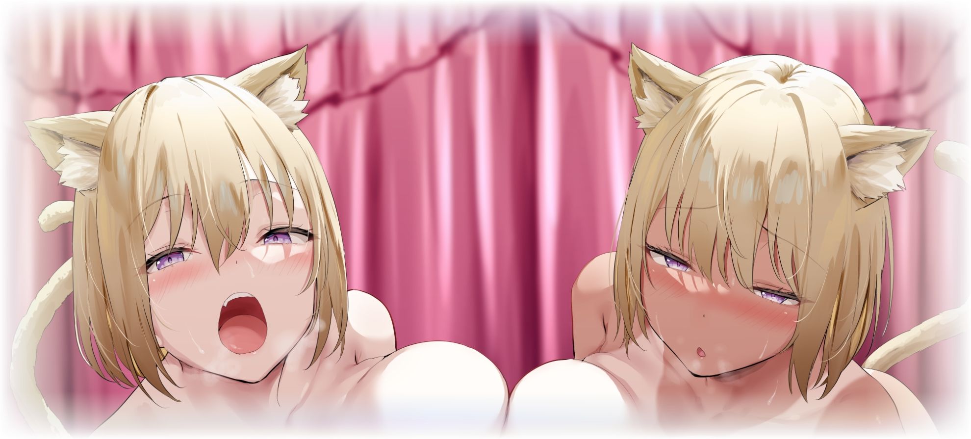 生意気ナツキはナツキに勝ちたい！ 〜夢の中でも勝手にイっちゃう弱くて強気なボーイッシュ×2〜【動画追加アップデート】 サンプル5ページ目