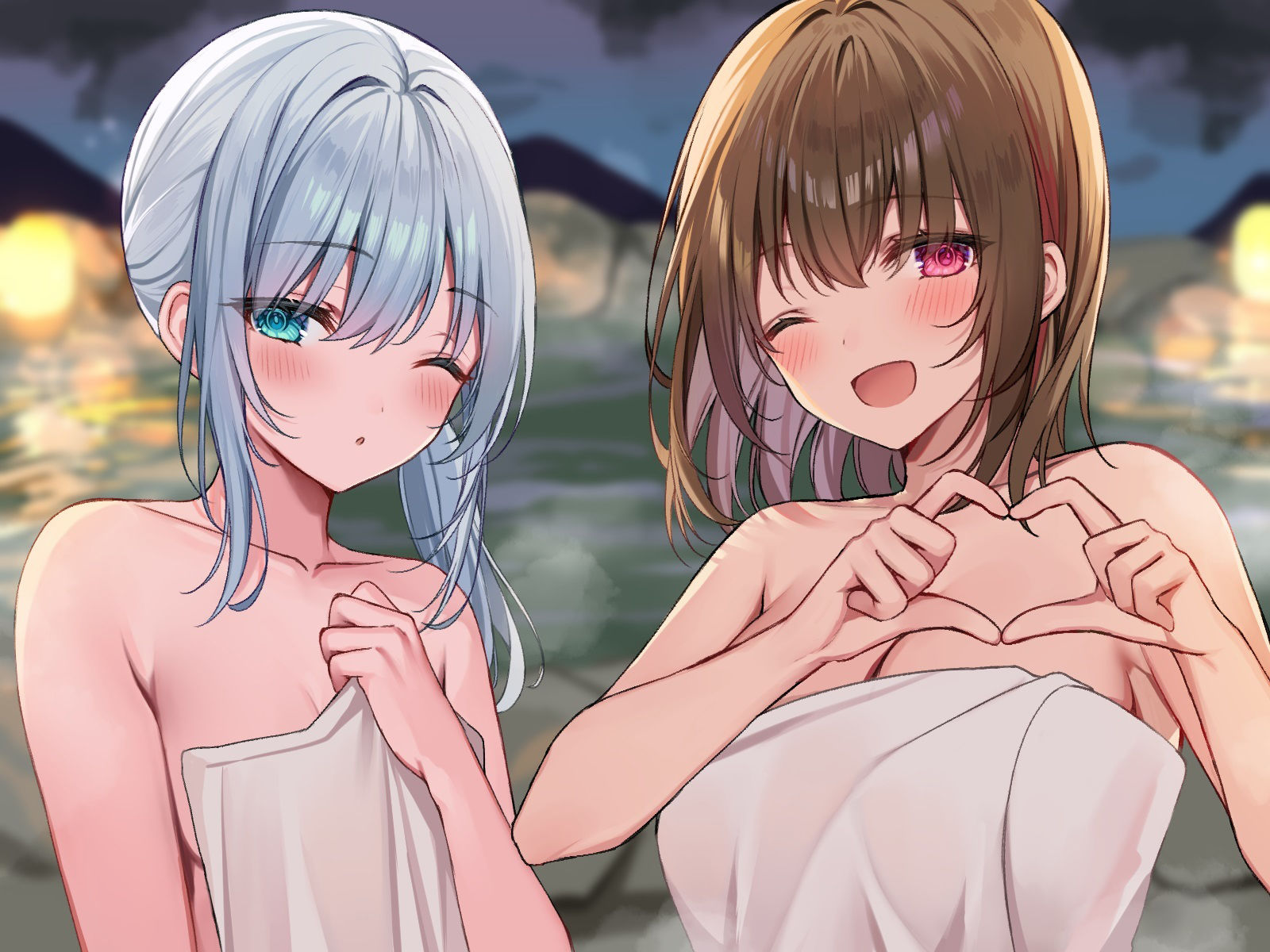 【KU100】ゆったりまったりお忍びJourney♪ 女子力100％アイドル2人とハーレム温泉旅行！ サンプル1ページ目