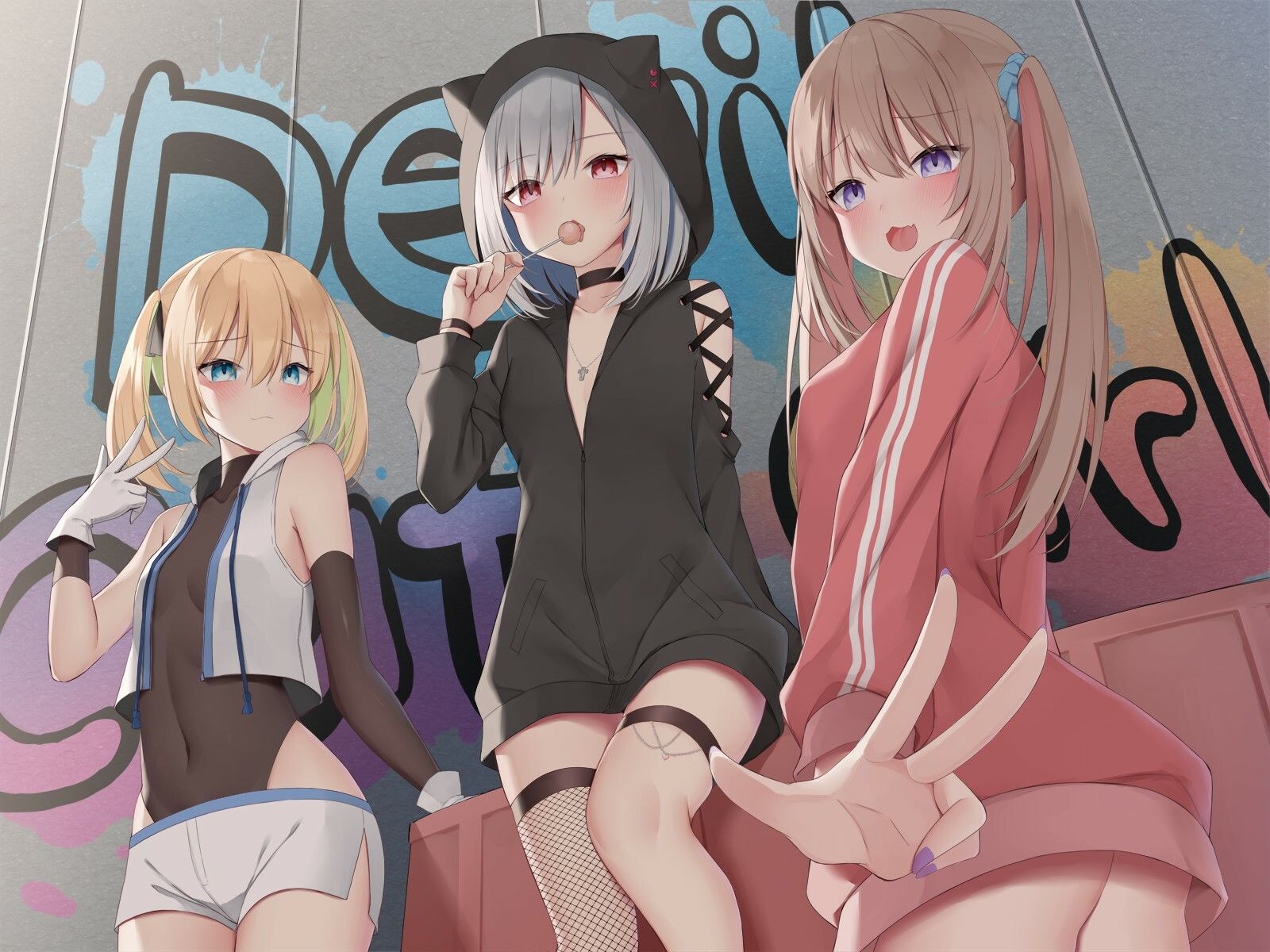 【KU100】BAD GALS！！ つよメス×ざこオス×ぎゃんぐすた♪ サンプル1ページ目