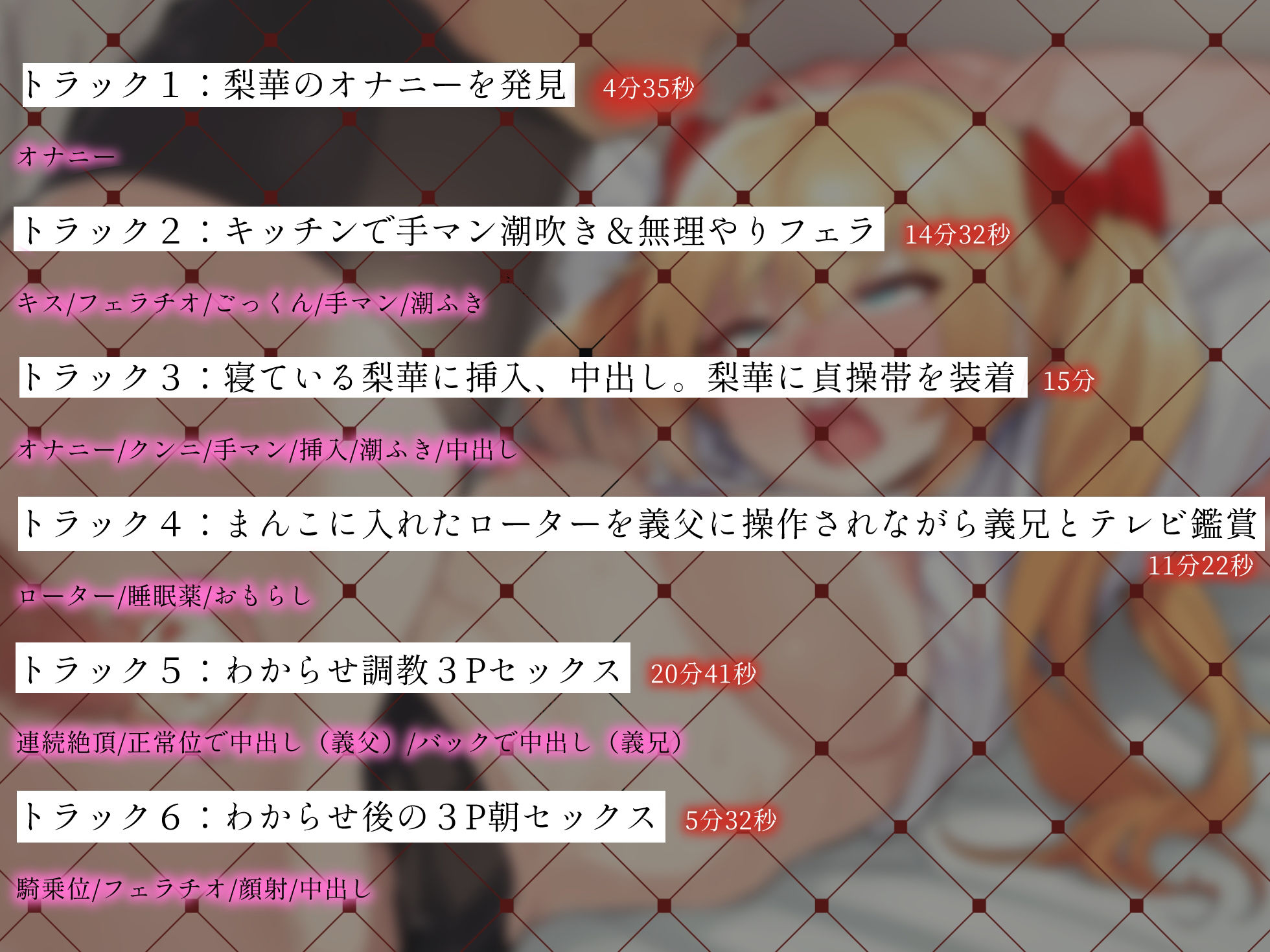 【JK×義父×義兄】わからせ調教ちんぽ堕ち中出し懇願3P【バイノーラル録音リアル体験】 サンプル4ページ目