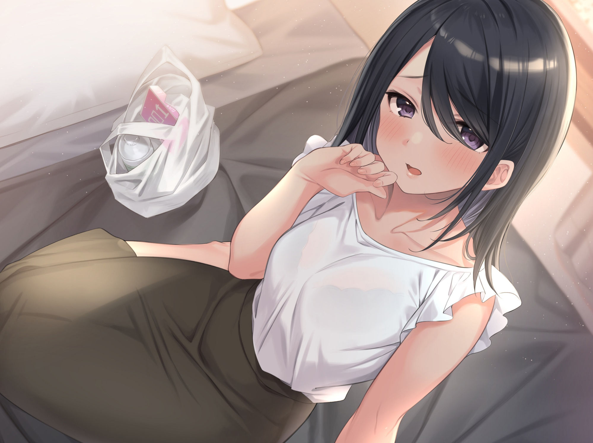 【新作100円】気弱なお姉さんのちょっぴり恥ずかしい焦らしオナサポ サンプル1ページ目