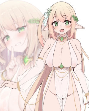 静かな森の水浴び場、ちょっとえっちなエルフ娘と二人きり。〜癒しのせせらぎとヒミツの逢瀬、静かな水辺に響く嬌声〜【KU100】 サンプル3ページ目