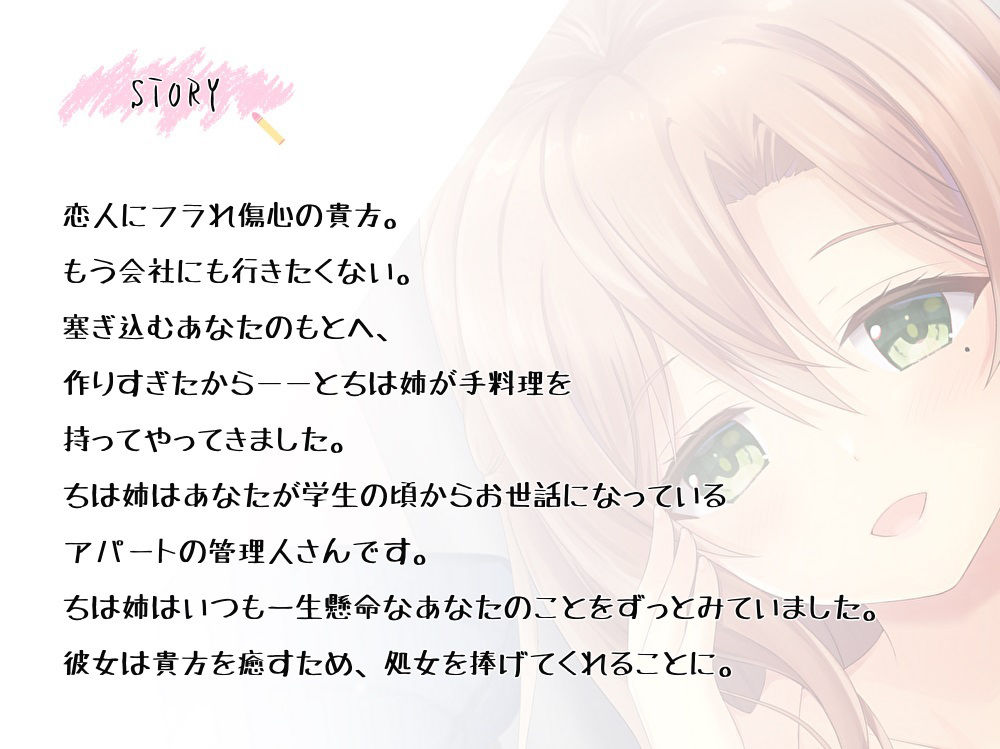 褒めてくれる管理人さんの耳舐め甘やかしセックス【フェラチオ手コキ限界オタク大暴走お姉ちゃん】【KU100】 サンプル2ページ目