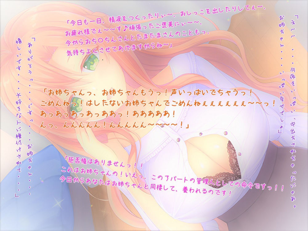 褒めてくれる管理人さんの耳舐め甘やかしセックス【フェラチオ手コキ限界オタク大暴走お姉ちゃん】【KU100】 サンプル3ページ目
