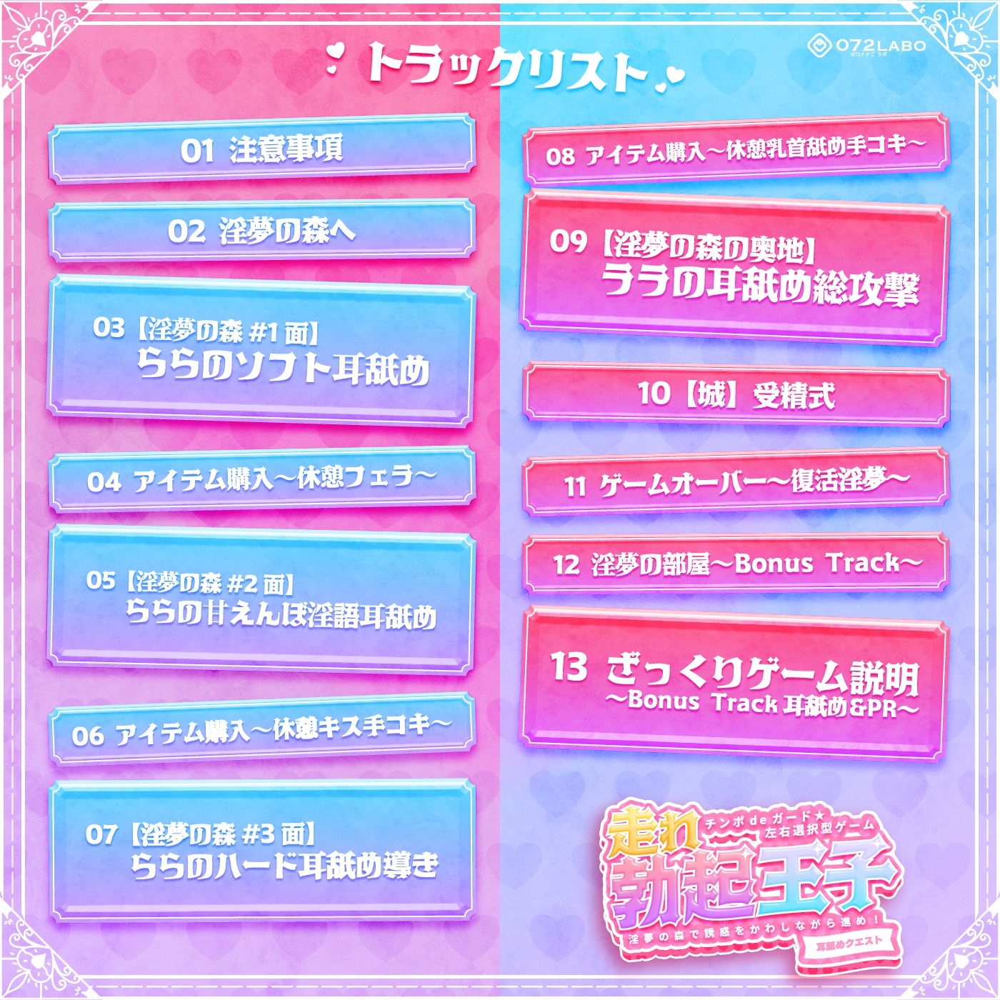 【左右選択耳舐め】チンポdeガード★左右選択型ゲーム「走れ勃起王子01」〜淫夢の森で誘惑をかわしながら進め！〜【耳舐めクエスト】 サンプル5ページ目