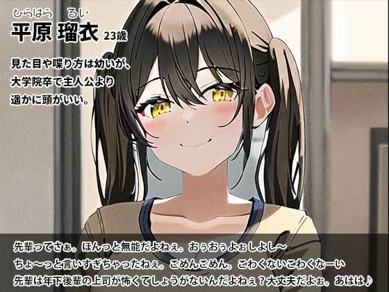 ロリ後輩年下上司に罵倒＆オナニー指示されるマゾ豚な僕 サンプル1ページ目
