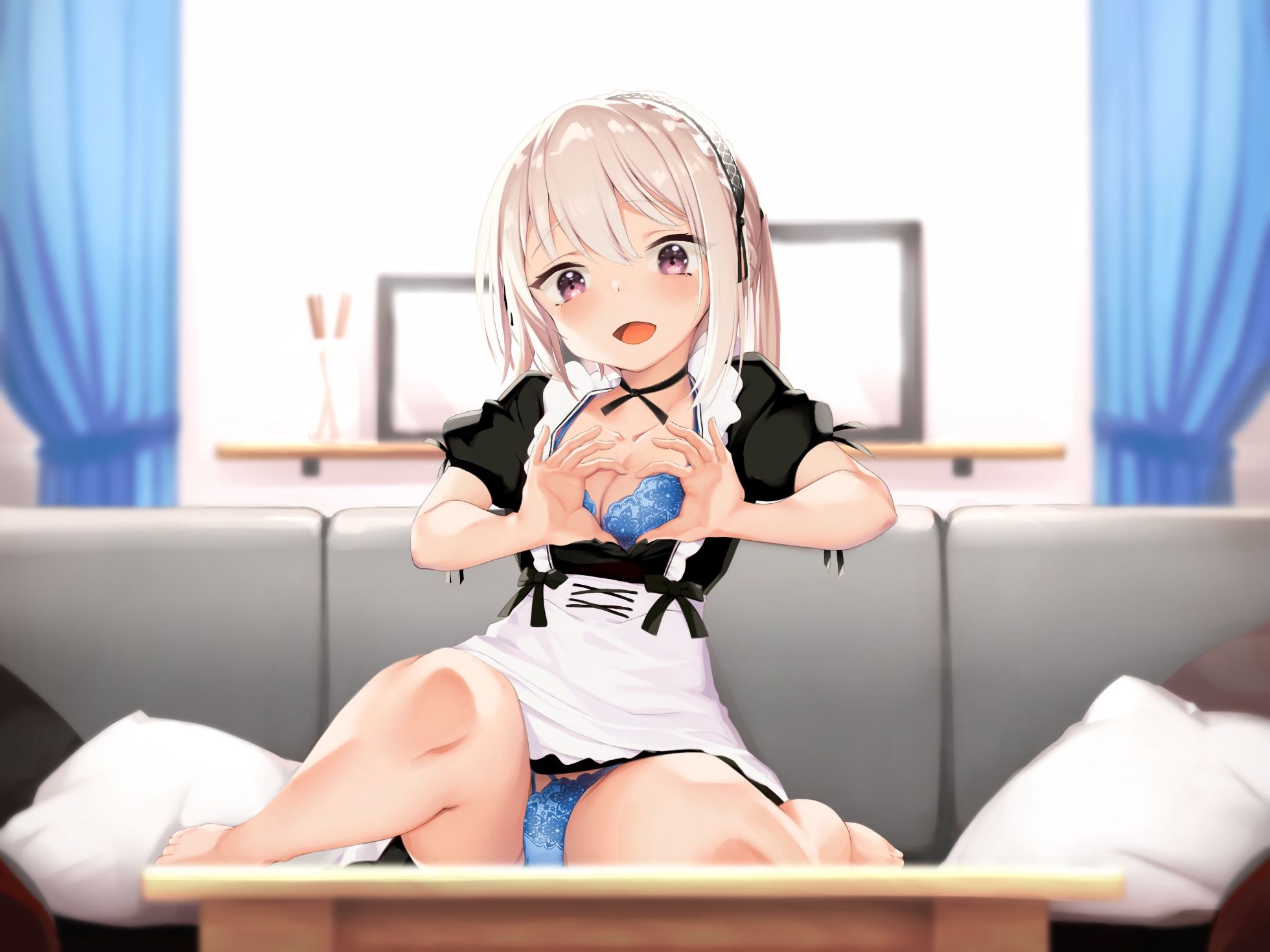 【CV:葵菫】可愛い彼女メイドは襲われちゃう？【バイノーラル/シチュエーションボイス】 サンプル1ページ目