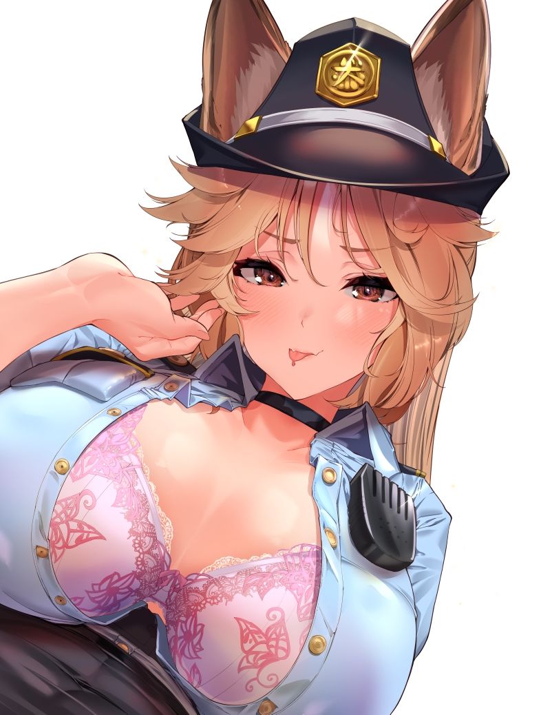 【ケモミミ娘ときもちい日常】犬耳おまわり娘さんのドスケベ取り調べ性活 〜フェロモンの濃いオスの股間を入念にチェック、おまんこ検査でドハマり本気交尾【KU100】 サンプル2ページ目