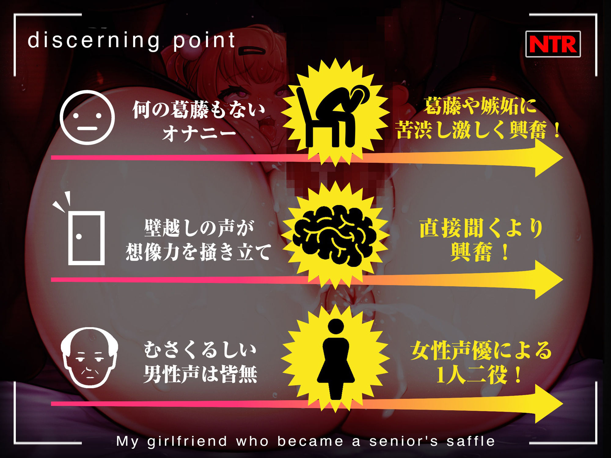【まるで目の前で行われているような臨場感あふれる主観NTR】先輩の肉便器になったボクの彼女【女性声優による寝取り♂ボイス】 サンプル2ページ目