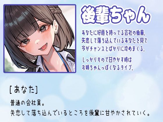 超甘やかし系女子？あなたを溺愛している女の子が心も体も溶かします！〜会社の後輩ちゃんと甘々セックス〜 サンプル3ページ目