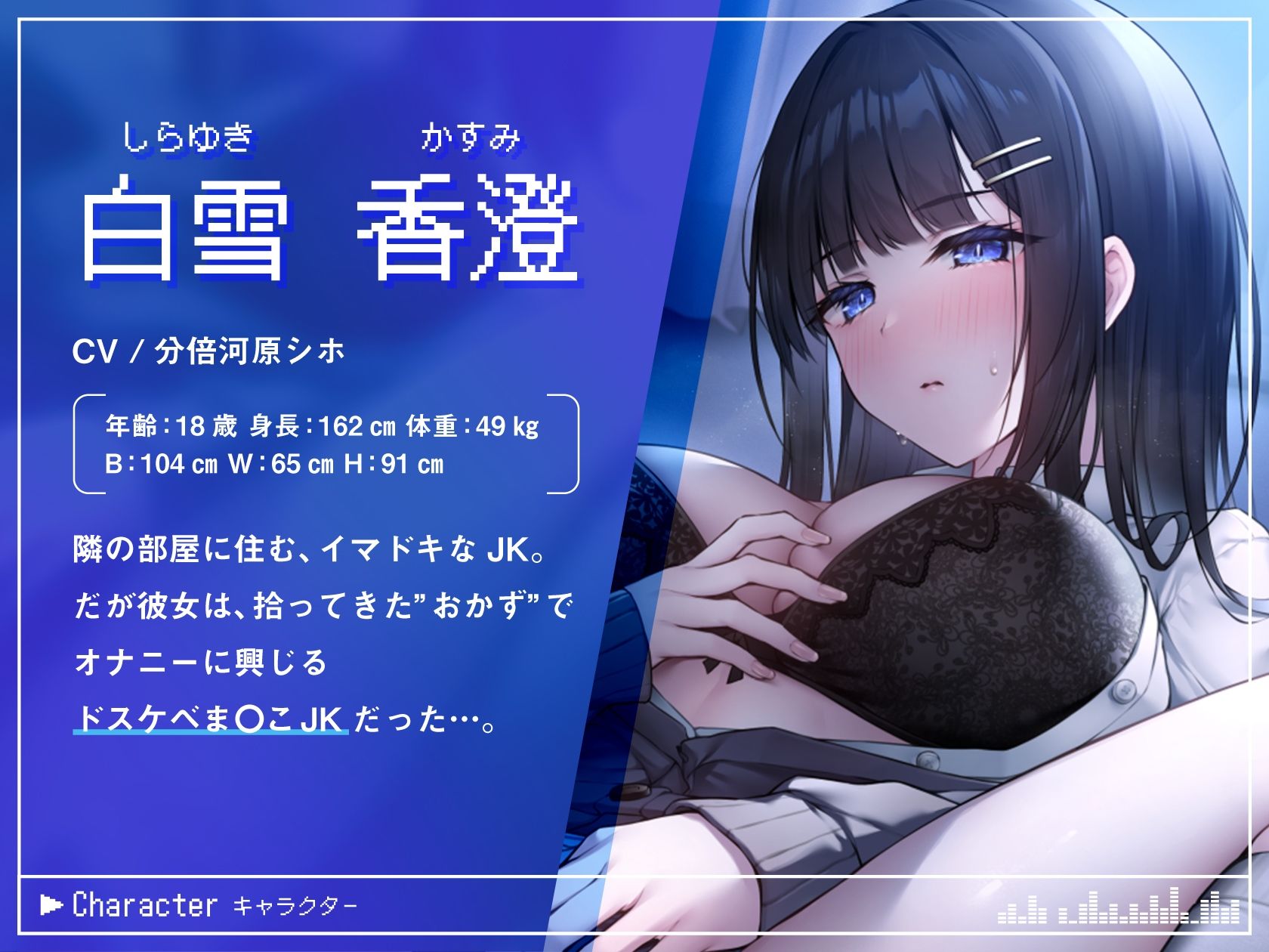 【ド下品オホ声×低音ダウナー】隣のオナニー大好きJK観察日記〜清楚ビッチのマゾ雌どすけべマ〇コに密着取材 サンプル1ページ目