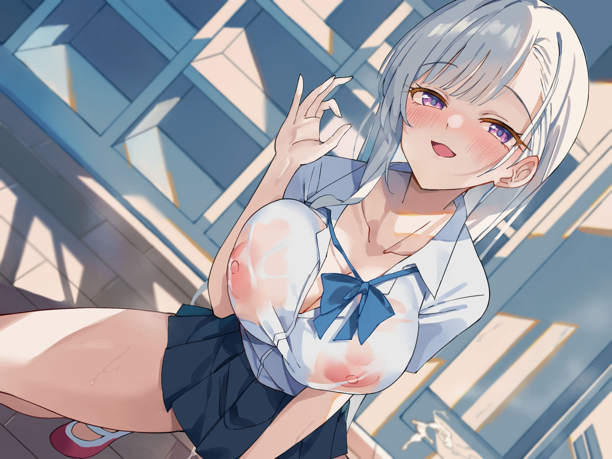 【KU100】ご奉仕大好きロッカーJKのベロチュー逆レ●プ 〜ムラムラ吐息たっぷりのウィスパーアクメ〜 サンプル6ページ目