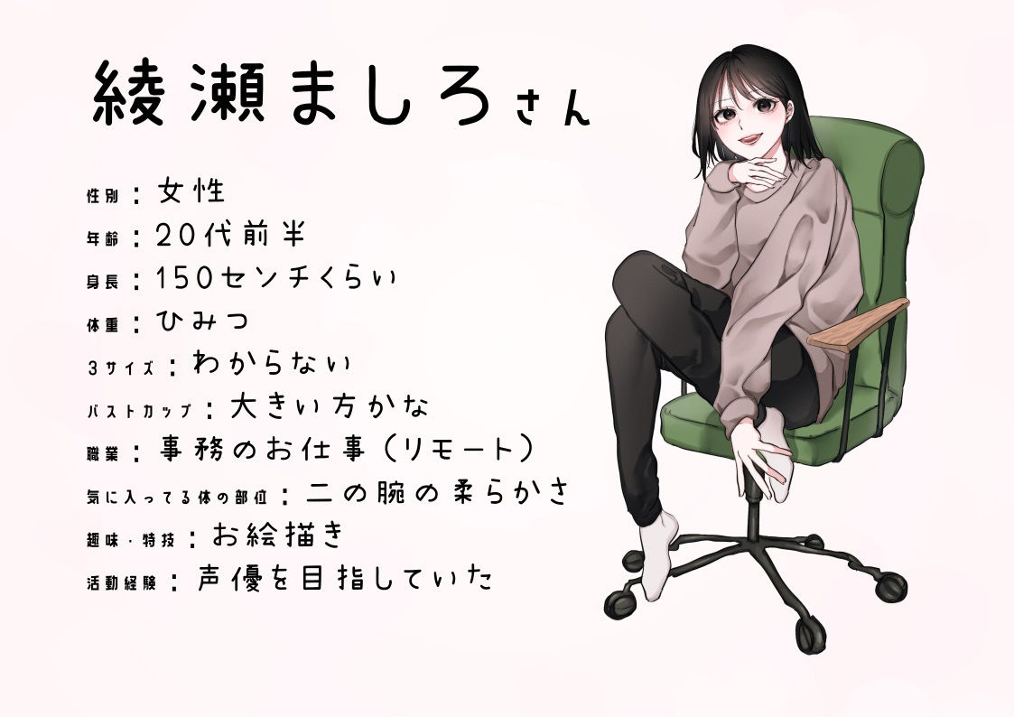 【元声優の卵・事務】わたしのオナニー事情 No.22 綾瀬ましろ【オナニーフリートーク】 サンプル4ページ目