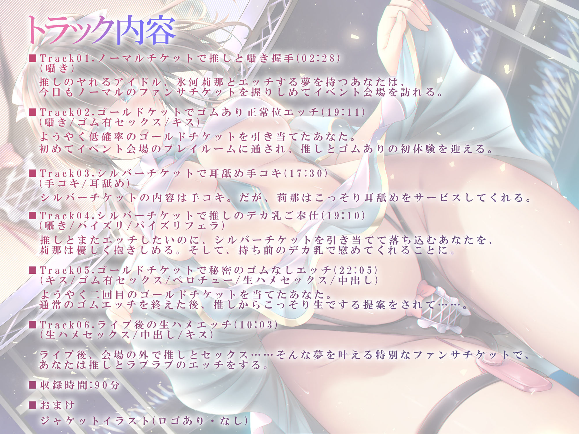 【バイノーラル】ヤれるアイドル〜課金しまくってクールな推しとファンサエッチ〜 CV:高梨はなみ サンプル4ページ目
