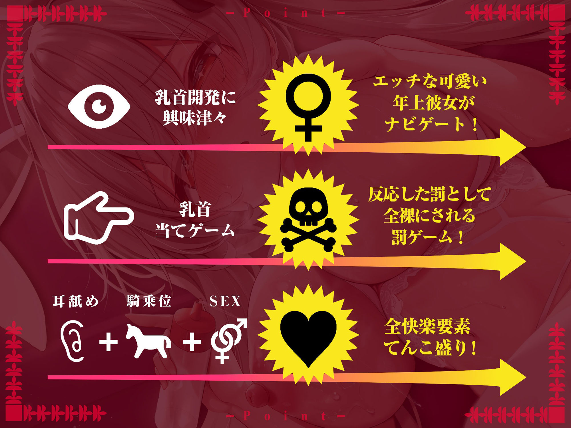 【オス♂乳開発】乳首で感じるカラダになろう！〜年上彼女とまったりラブいちゃ乳首遊び〜【CV:小石川うに】 サンプル2ページ目