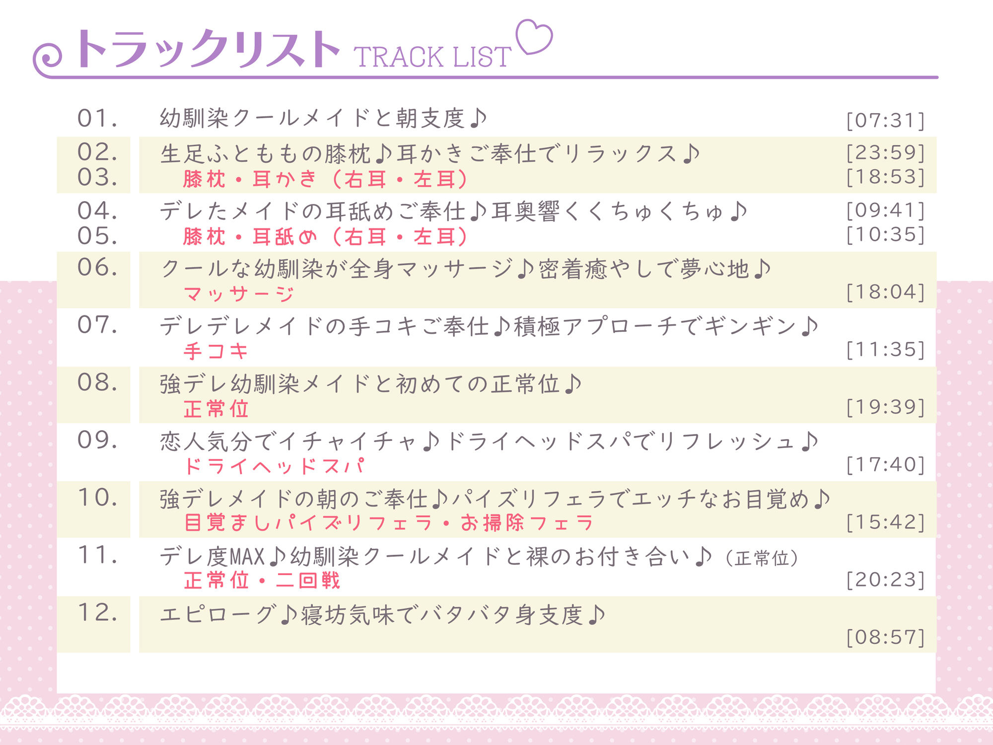 【超高音質ハイレゾご奉仕体験】プレミアムメイド 花房薫編 〜俺のメイドはクールな幼馴染で二人っきりのときだけ可愛くデレてくる♪〜 サンプル3ページ目