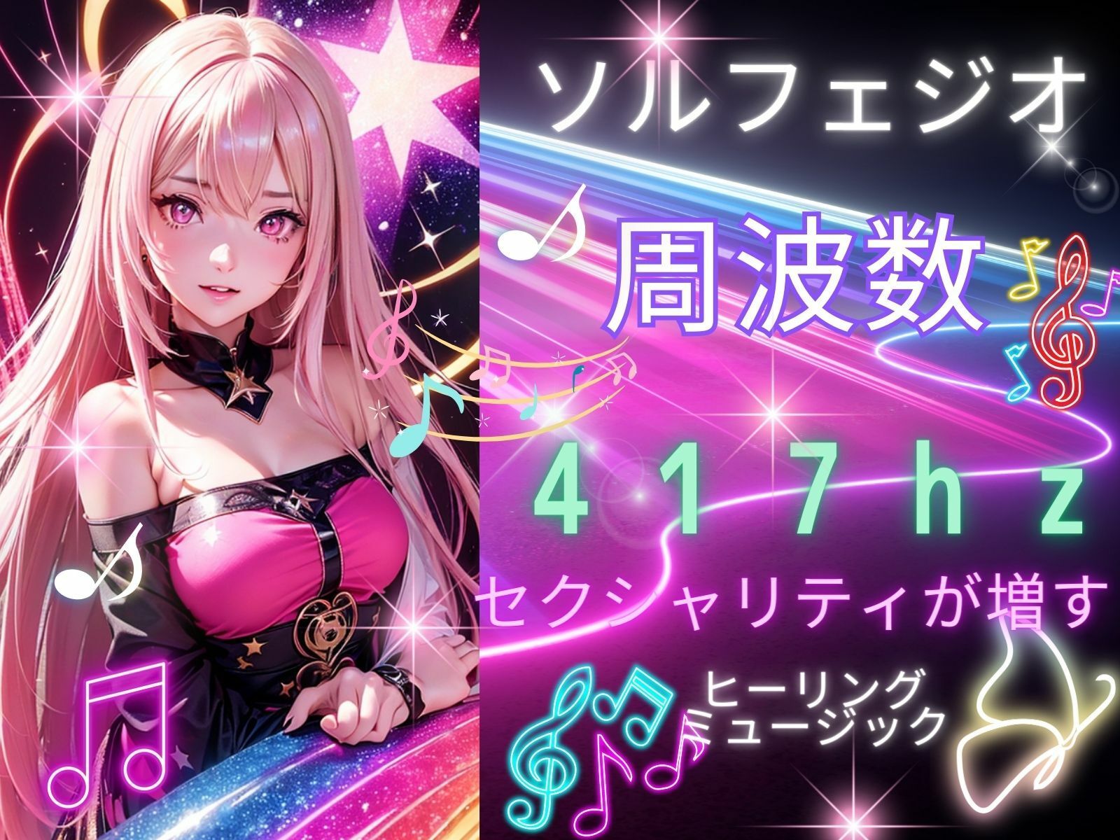 【ソルフェジオ周波数417hz】性的魅力とエネルギが増すヒーリングミュージック サンプル1ページ目