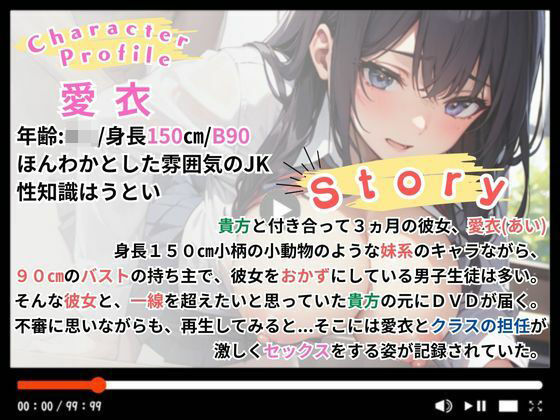 【SHORT】彼氏大好き！純でおバカな彼女が騙されてクラスの担任に寝取られる【THE・NTR】 サンプル1ページ目