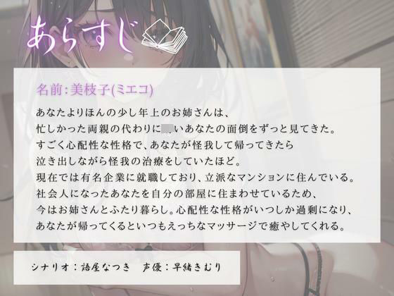 外で嫌なことがあったあなたをべた甘お姉さんがえっちに癒やしてくれる サンプル1ページ目