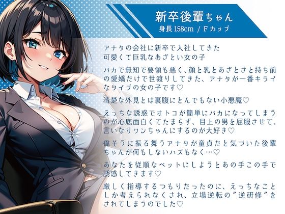 【立場逆転】貢がせ女子のおちんぽ調教でATM奴●にされちゃう話〜仕事中に無様に負けちゃえっ♪あざと後輩の弄びおちんぽ指導〜 サンプル2ページ目