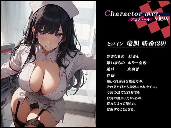【The手コキナース】ドS看護婦さんの、事務的手コキックス〜ツリ目巨乳ナースの竜胆さんは、貴方の陰茎を弄ぶ〜【OPM SHORT】 サンプル1ページ目