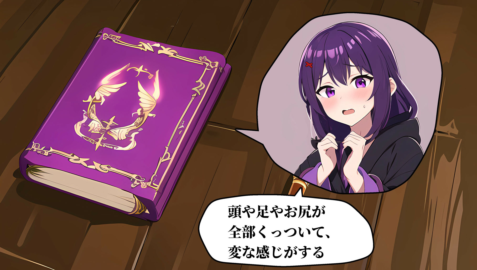 黒魔導士を平面化して魔術書に加工する話 サンプル4ページ目