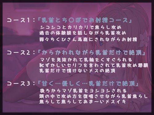 乳首オナサポ〜風俗嬢ハルカちゃんの三つの乳首攻め〜 サンプル2ページ目
