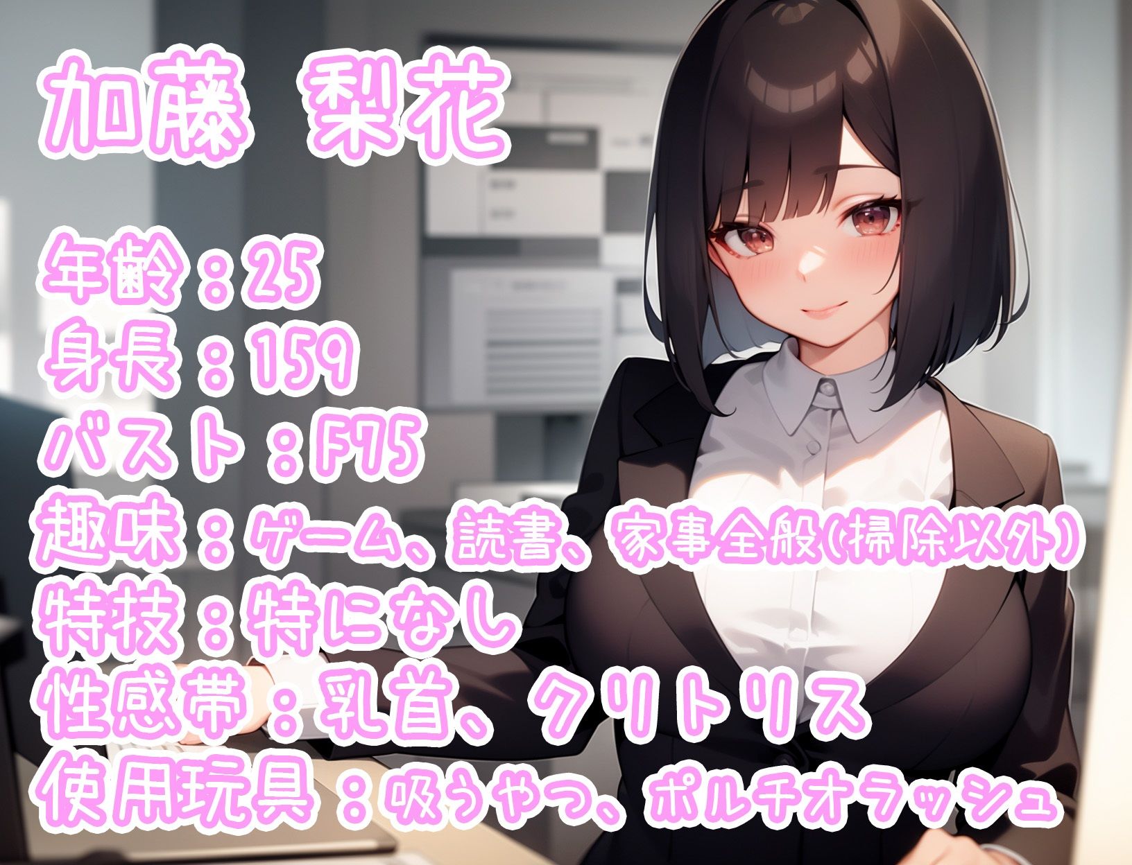 【実演オナニー】THE FIRST ONANISM【加藤梨花】 新人OLちゃんが乳首だけで激しくイキ狂う……/// サンプル1ページ目