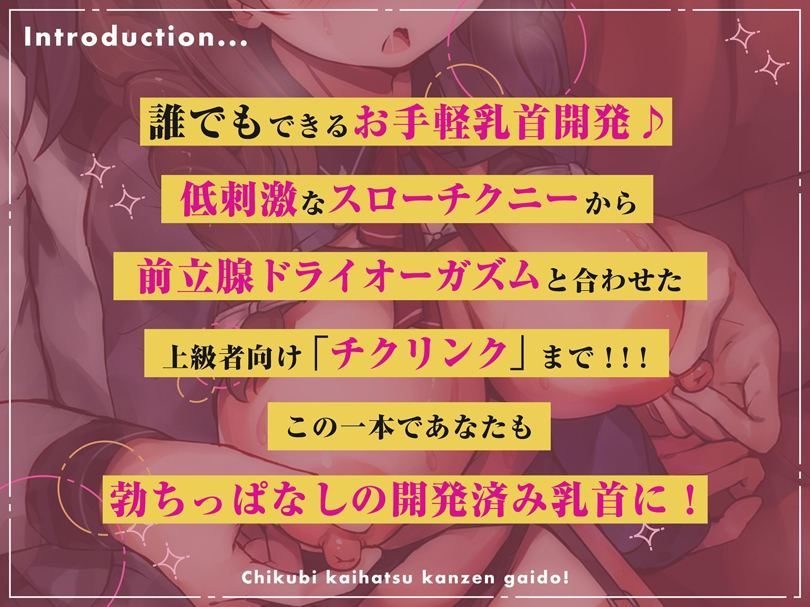 【実践編 乳首弄りループトラック付き】超初心者のための「3ステップ」乳首開発完全ガイド！〜低刺激スローチクニ―から♀イキまで〜 サンプル1ページ目