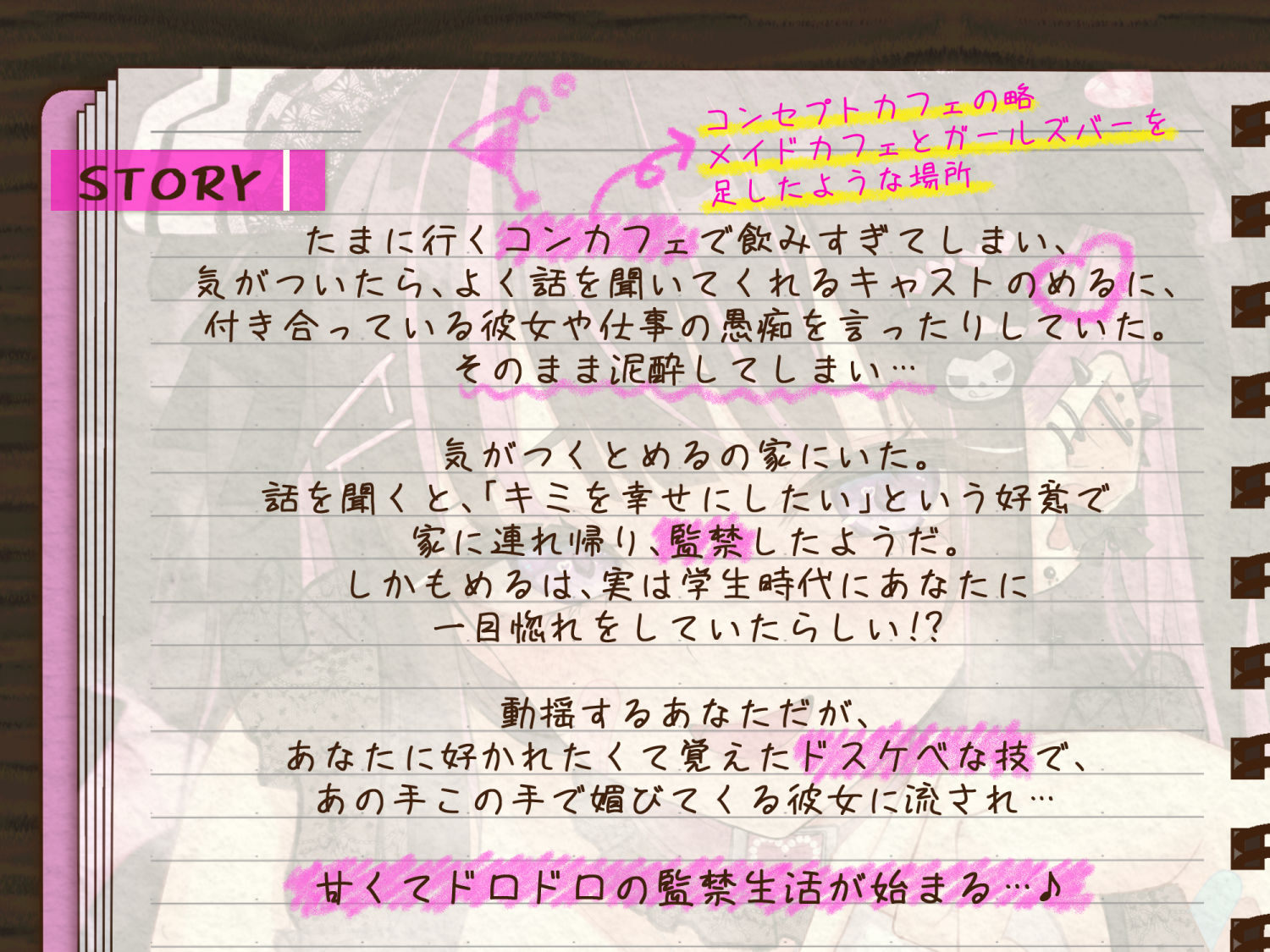 【媚びオホ/逆寝取られ】君しか勝たん♪ガチ恋監禁コンカフェ嬢の毎日ドロドロ溺愛ハメまくり共依存生活 サンプル1ページ目