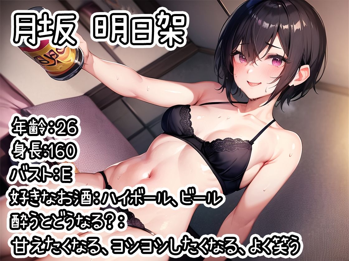 【ほろ酔いオナニー実演】とある声優の飲酒自慰【月坂明日架】【FANZA限定版】 サンプル1ページ目