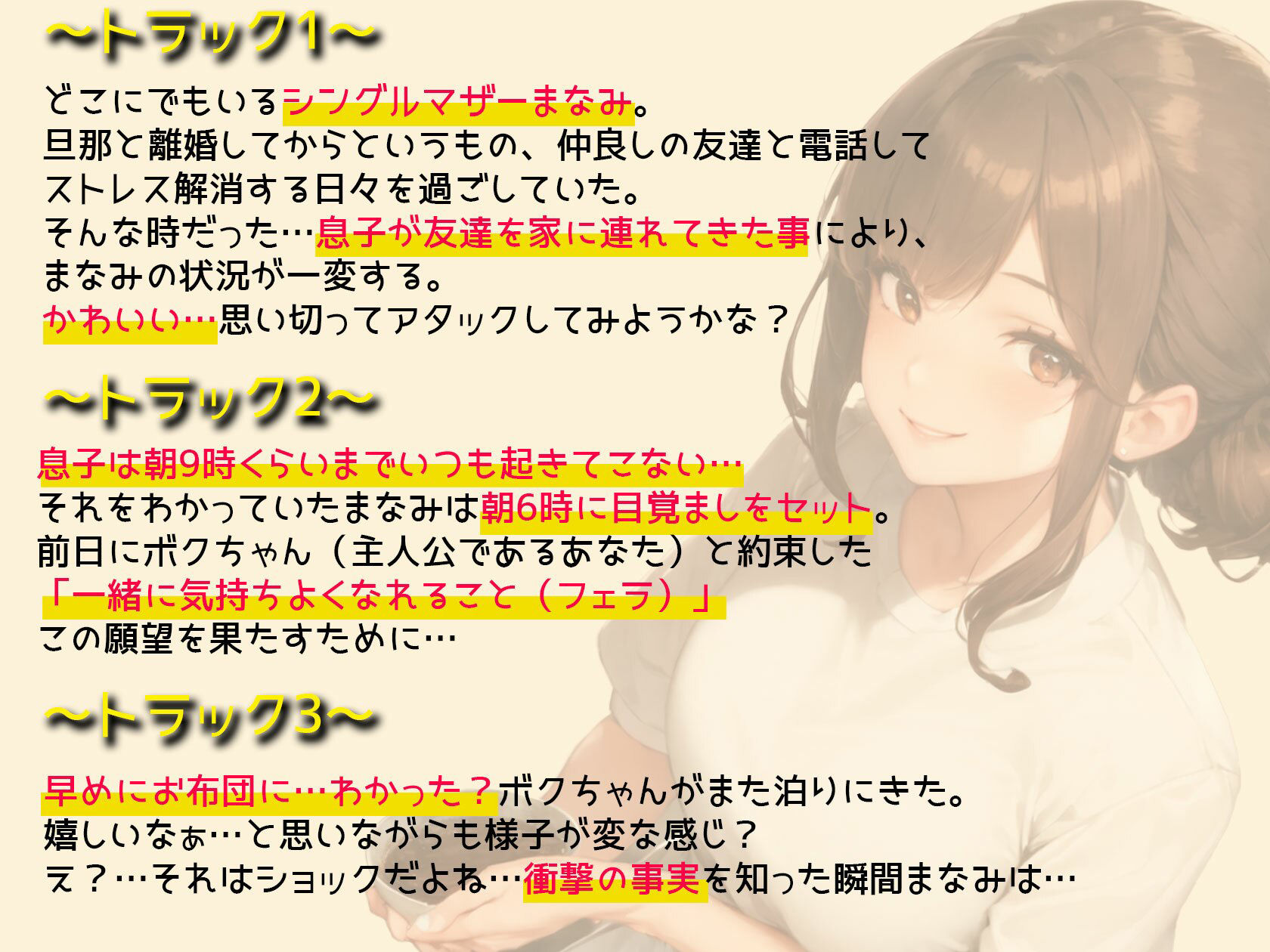 【内緒関係】 僕の事をいつも甘やかしてくれる友達のママとの隠し事 サンプル3ページ目
