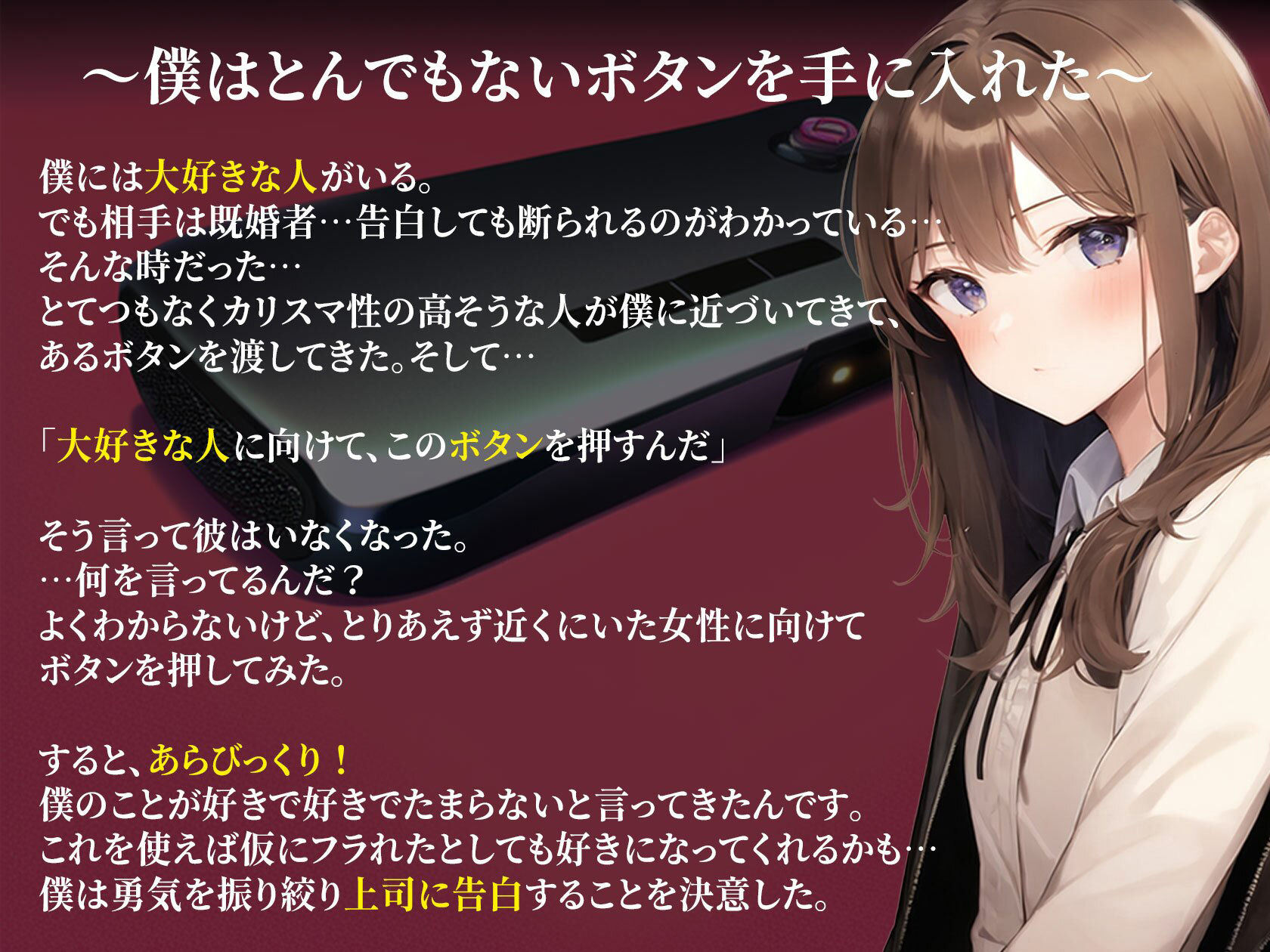 【感情操作】 大好きな上司にフラれた僕が手に入れた逆転のボタン サンプル1ページ目