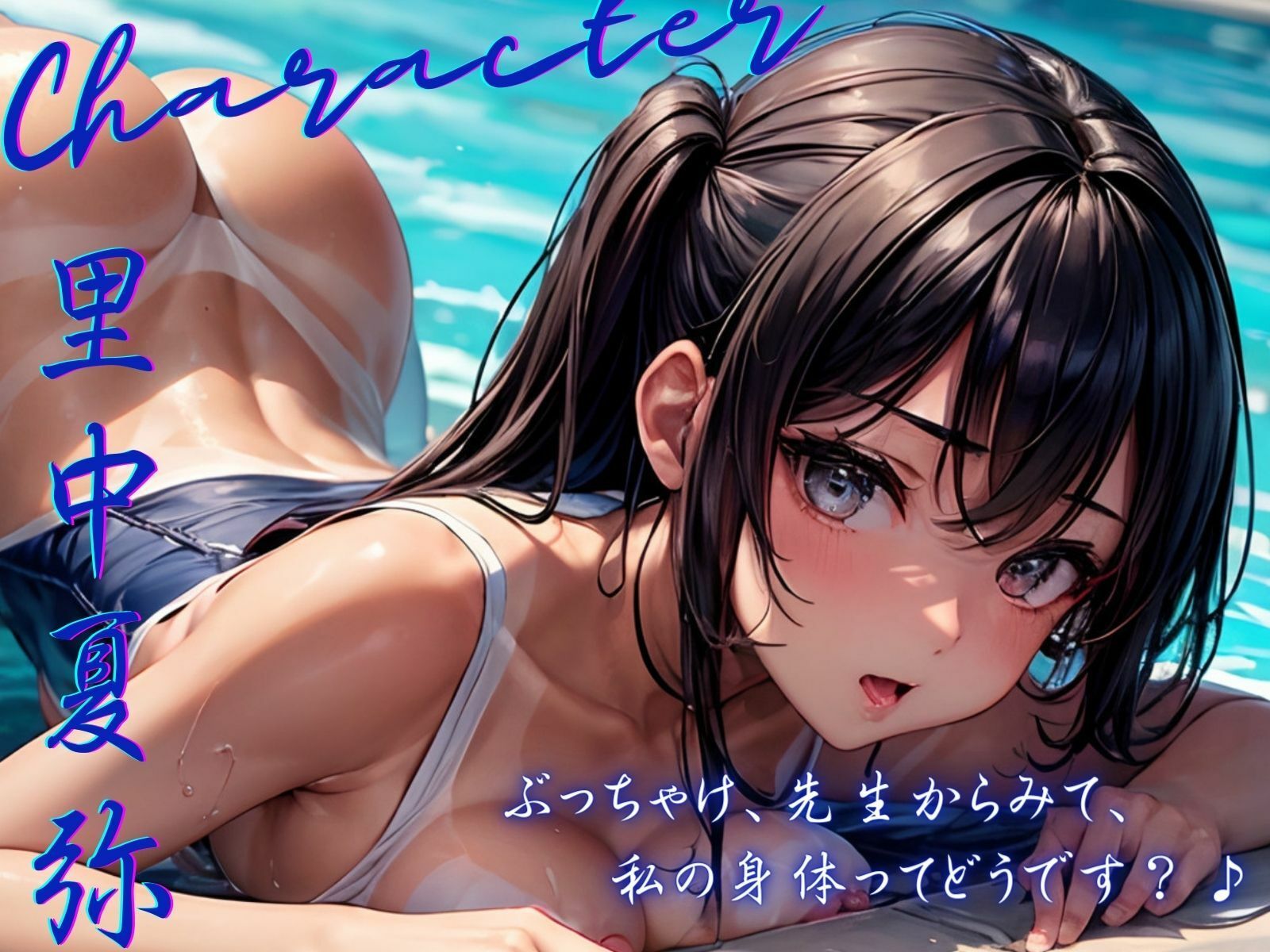 【KU100】愛情アピールする生徒にプールに引き込まれていちゃラブ補修えっち♪ サンプル2ページ目