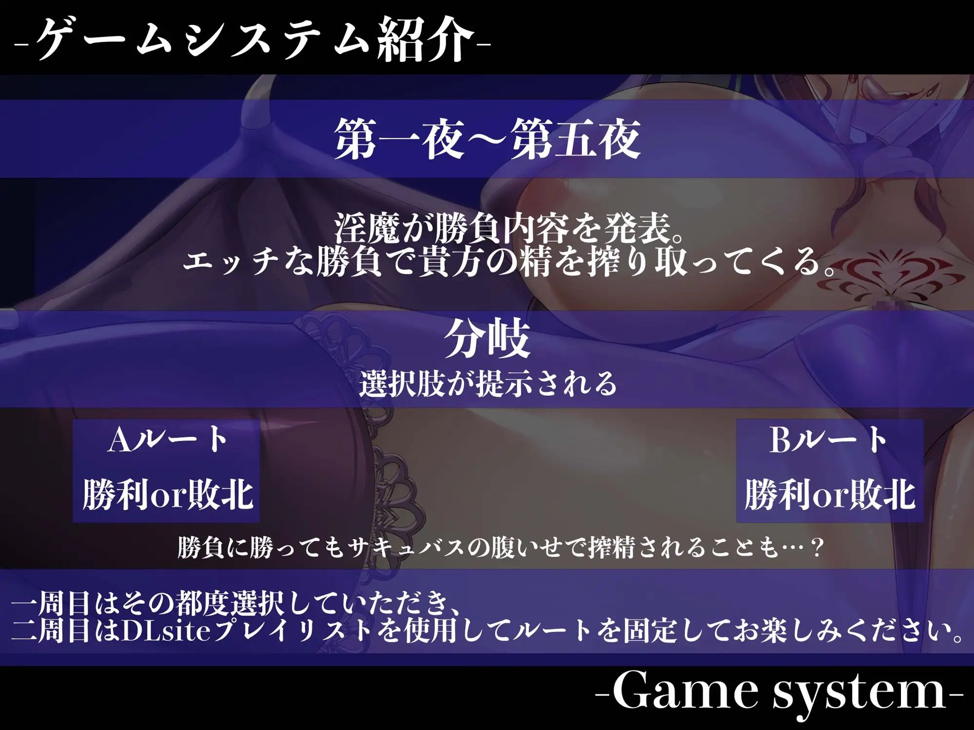 【3時間越え】【逆レ●プ】淫魔遊戯〜サキュバスどすけべセックスバトル〜 サンプル1ページ目