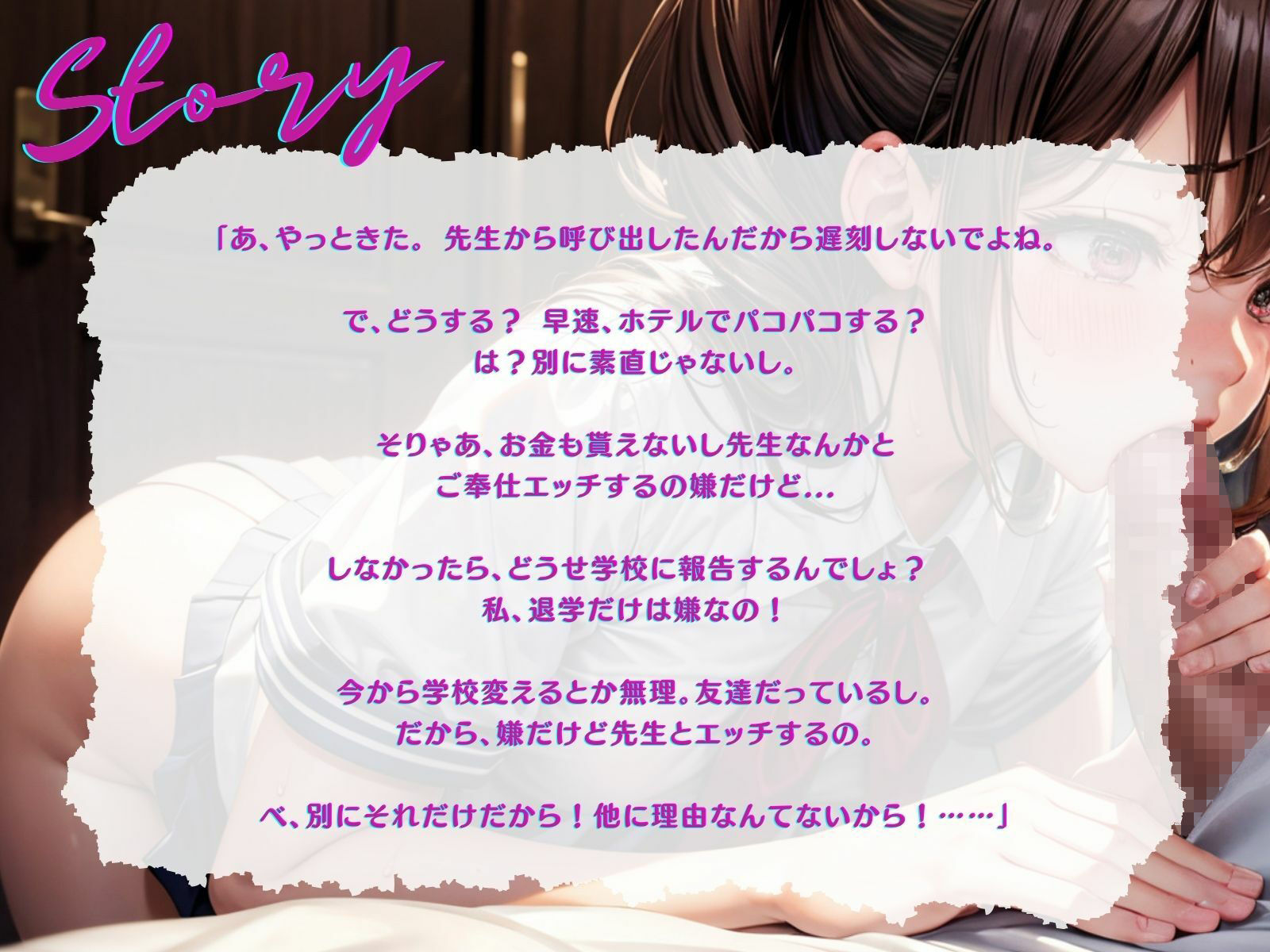 【KU100】美少女教え子による口止めご奉仕〜あれ？どうやら2回目からは満更でもないようで？〜 サンプル3ページ目