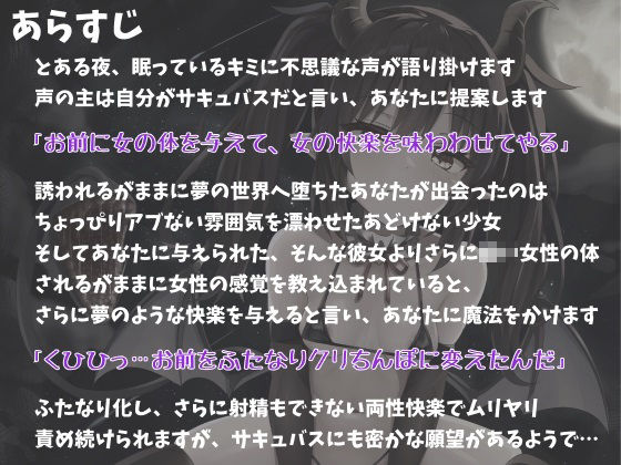 サキュバスにふたなりドールの体にされてムリヤリ両性エッチされちゃうあなた サンプル1ページ目