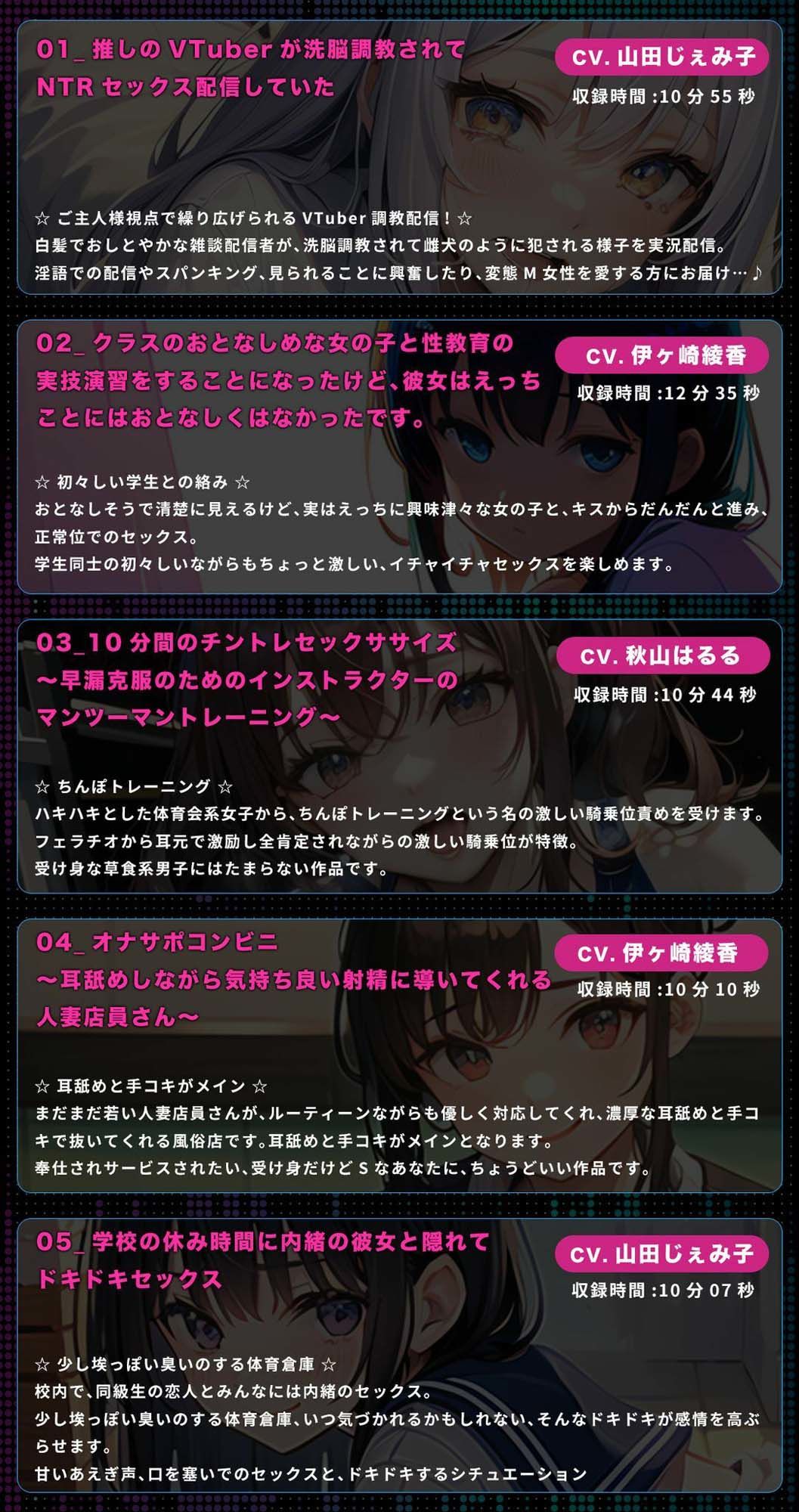 ネコミミトーキョー ASMR20作品 総集編第1弾 サンプル2ページ目