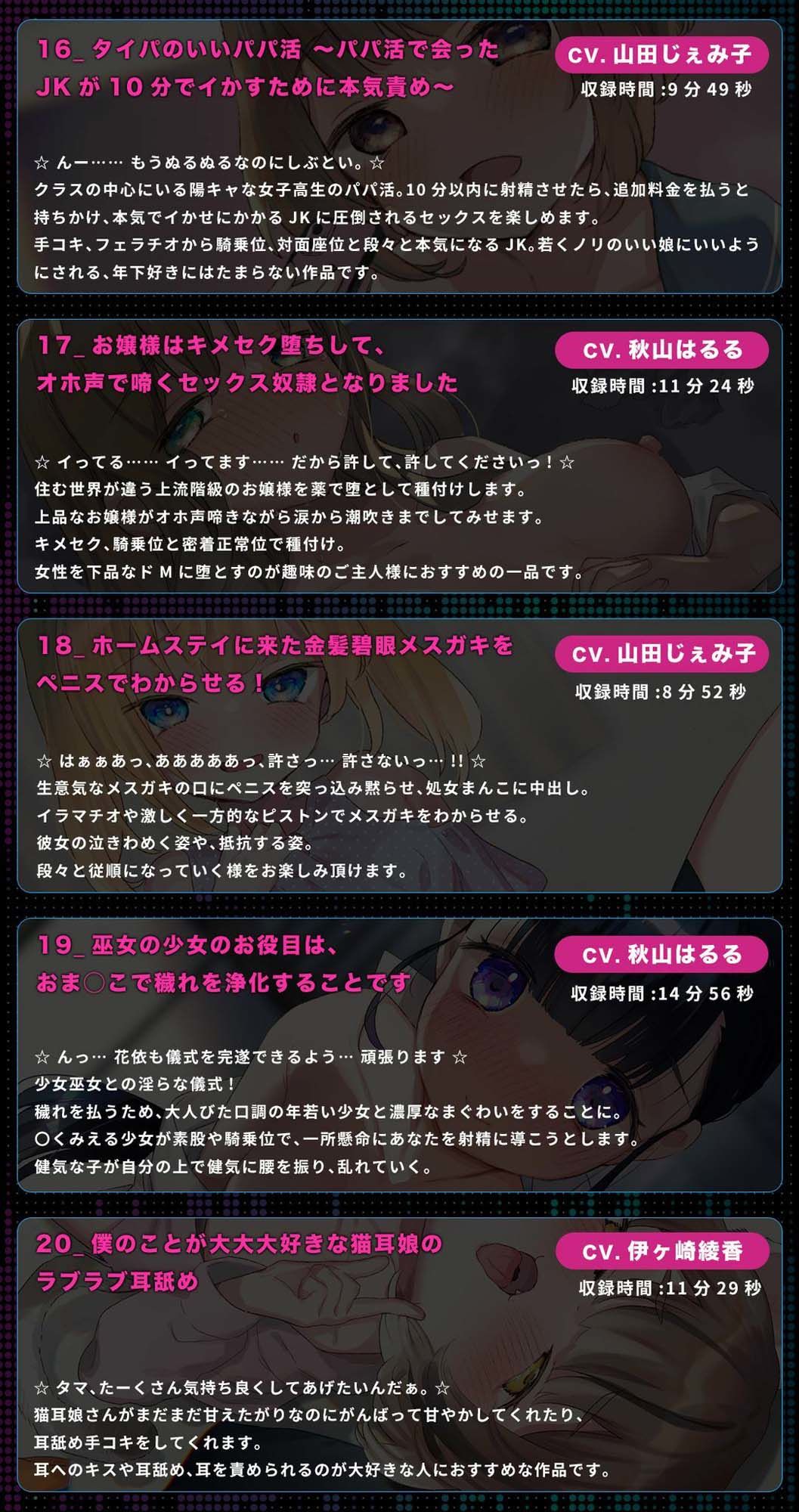 ネコミミトーキョー ASMR20作品 総集編第1弾 サンプル5ページ目